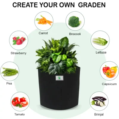 8x8 inch geo fabric grow bag