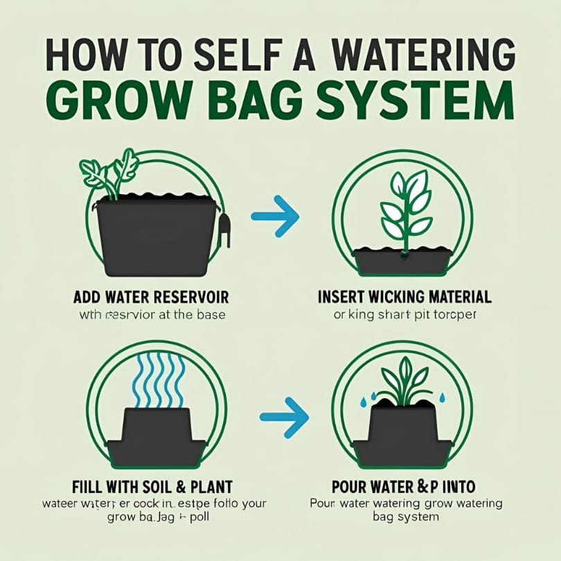 Self-Watering Grow Bag System