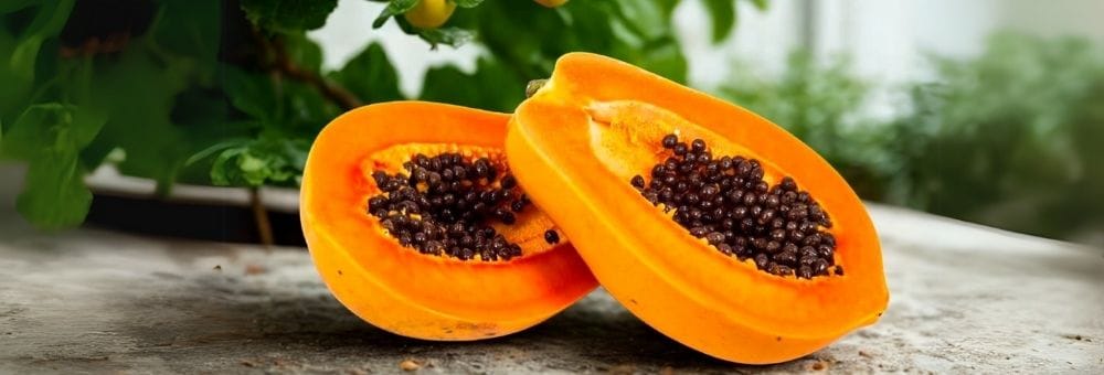 अपने पपीते का पौधा से ताज़े, पके फल तोड़ें
