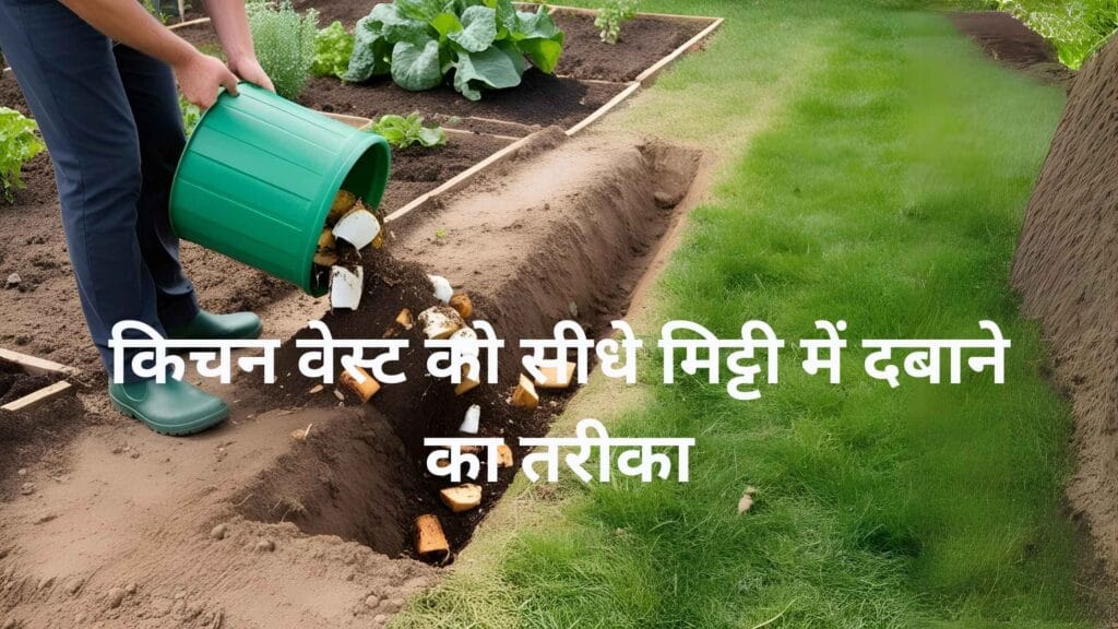 किचन वेस्ट को सीधे मिट्टी में दबाने का तरीका