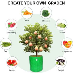 HDPE Grow Bag 15×15 Inch | 240 GSM | UV Protected for Gardening