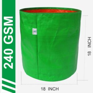 HDPE Grow Bag 18×18 Inch | 240 GSM | UV Protected for Gardening