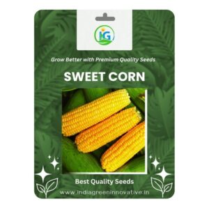 Sweet Corn Seeds – 50 Pcs Pack | High Yield & Sweet Taste for Home Gardening